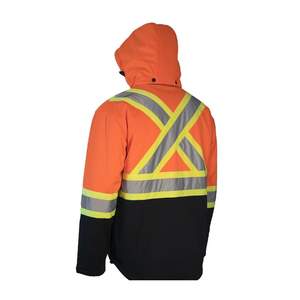 Chaqueta Bomber de Alta Visibilidad, Chaqueta de Seguridad Laboral de Dos Tonos para Hombre, Chaquetas de Seguridad Reflectantes de Alta Visibilidad para Hombre, Genuinas para Adultos - Product Image 1