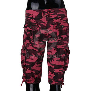 Pantalones cortos cargo de algodón con logo personalizado para hombre, talla adulta, fabricados en Pakistán, pantalones cortos cargo para hombre - Product Image 3