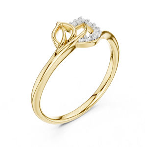 Anillo de Oro Rosa de 14K con Diamante Cultivado en Laboratorio de 0.08 Quilates para Mujer |   Certificado IGI, Joyería de Lujo para Bodas y Uso Diario |   Diamante Cultivado Nuevo - Product Image 5