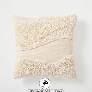 Abstract Tufted <b>Throw</b> Boho <b>White</b> Color Pillowcase Home Decorative 45*45cm Square Cushion Cove Eco-Friendly Custom OEM Wholesale - Product Image 1