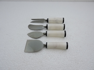 Stainless Steel Cheese Utensil Set 4 Piece Colorful Handle Serving Tools Hand Wash Only - Product Image 4