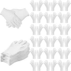 120 Guantes de Algodón Elásticos para Trabajo e Inspección, para Mujeres y Hombres, para Manipulación de Objetos Delicados, Monedas y Joyería - Product Image 1