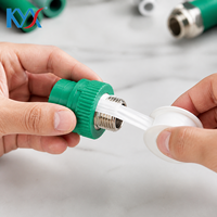 Raccord Droit Mâle PPR Vert 1/2 Pouce à Soudure Thermofusible pour Projet de Canalisation d'Eau Domestique