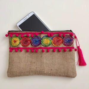 El Mejor Producto del Mercado Indio: Bolsos de Playa de Yute Natural y Lona con Malla, Personalizados y de Moda, al Mejor Precio - Product Image 1