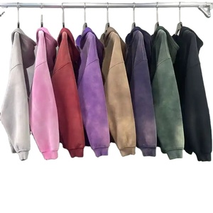 Sweat à capuche d'hiver à fermeture éclair intégrale, coton personnalisé, thermique, logo brodé, impression par sublimation intégrale, 100% coton, uni, teint, coupe ample - Product Image 1