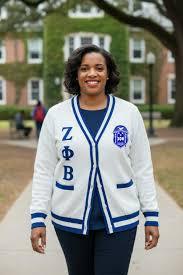 Zeta Phi Beta Winter <b>Cardigan</b> Sweater Custom Women Embroidered Greek Sorority <b>Knit</b> Varsity Acrylic Chenille Letter - Product Image 6