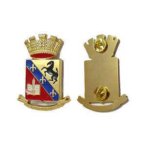 Insignias Metálicas de Diseño Personalizado al por Mayor, Insignia Metálica Ceremonial Chapada en Oro - Product Image 6