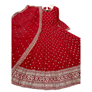 Conjunto de Vestido de Fiesta para Mujer de Diseñador con Falda y Dupatta, Conjuntos Elegantes para Mujer - Product Image 1