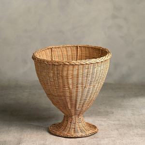 High Quality Hot Sale Home Decorative Pedestal Urn <b>Vases</b> Modern Rattan <b>Vases</b> Custom Sizes Low MOQ From Vietnam Manufacturer - Product Image 2