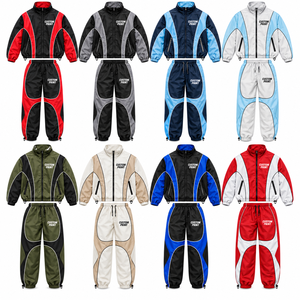 Custom Waterproof Windbreaker Tracksuit Set Lightweight Rainproof Full Zip Jacket and <b>Pants</b> OEM Private Label Outdoor Sportswear - Product Image 2