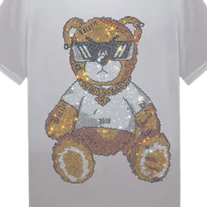 T-shirt pour homme de qualité supérieure avec strass, vente chaude, confortable, prix abordable, respirant, avec logo/design personnalisé - Product Image 6