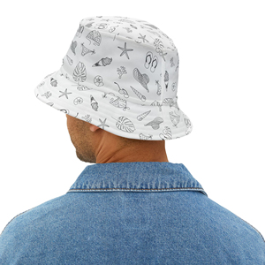 Wholesale Price <b>Summer</b> Beach Casual Solid Polyester/Cotton Bucket <b>Hat</b> with Embroidery Custom Logo for <b>Men</b> - Product Image 6