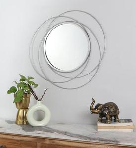 Round Aluminum Alloy Wall <b>Mirror</b> Minimalist Decorative Frameless Design 6mm Thickness - Product Image 5