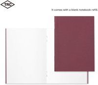 DESIGNPHIL Carnet de voyage fabriqué au Japon, format passeport, couverture rigide en cuir véritable, journal rechargeable, journal de voyage rétro, 60 feuilles