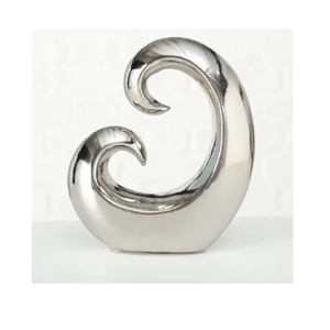 Latest Keener Curl Abstract Sculpture for Tabletop Office Decor <b>Bookshelf</b> Office <b>Desk</b> Aluminium Sculpture for Living Room Table - Product Image 1