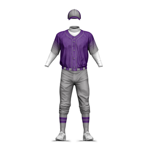 Ensemble d'uniformes de baseball personnalisés : Maillot et pantalon de baseball en polyester respirant et anti-humidité - Product Image 1