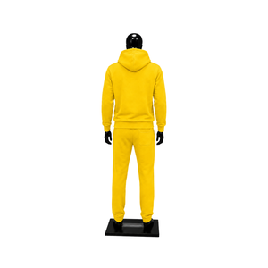 Custom <b>Yellow</b> Tracksuit Men <b>Hoodie</b> Jogger Pants Set Wholesale Casual Sportswear Streetwear Gym Wear Two Piece Tracksuit Style - Product Image 2