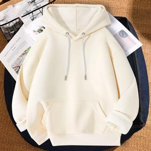 Pull à capuche décontracté pour homme, le plus vendu, en polaire, séchage rapide, respirant, couleur unie, tricoté, pour l'hiver - Product Image 4