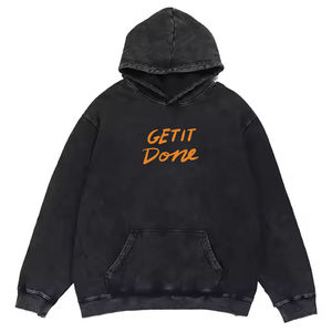 Sweat à capuche oversize tendance pour homme, doux et confortable, imprimé numérique, teinture unie, écologique, respirant - Product Image 5