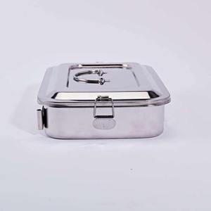 Bandeja de esterilización dental hospitalaria de acero inoxidable grande de 11 pulgadas con fuente de alimentación manual y tapa, juego de instrumentos - Product Image 5