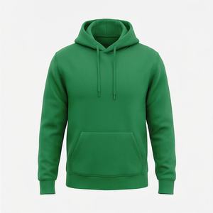 Sudadera con Capucha Premium Unisex de Algodón Grueso con Estampado 3D en Relieve, Estilo Urbano Oversize, Patrón Liso, Forro Polar para Hombre, Venta al por Mayor de Ropa - Product Image 1
