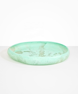Nouvelle assiette à manger en résine réutilisable de luxe, vaisselle ronde à la main en marbre à texture tourbillon, couverts en résine époxy de qualité supérieure - Product Image 5