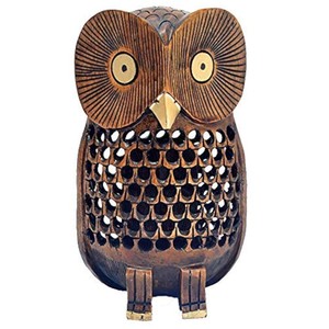 Figura de Búho Art Deco Hecha a Mano en Madera de Mango - Moradabad - Product Image 3