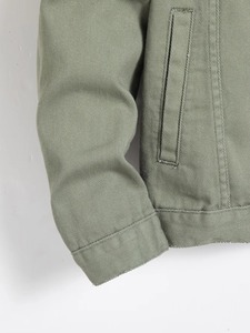 Chaqueta de Mezclilla Verde Oliva para Hombre, Corte Regular, Cuello Camisero, Estilo Casual para Otoño, Cierre de Botones de Una Sola Fila - Product Image 2