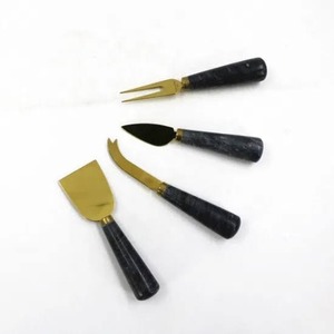 <b>Laguiole</b> 3-Piece <b>Cheese</b> <b>Knife</b> Set with Wooden Handles and Presentation Box - Product Image 6