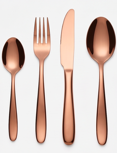 Couverts en cuivre fini avec des têtes rondes pour la maison, les restaurants, les hôtels, les cafés, les fêtes et les cadeaux - Product Image 1