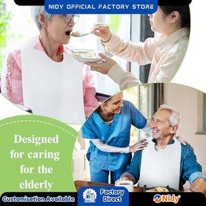 Nidy Unisex Disposable Lightweight <b>Waterproof</b> Pull-On Apron Hygienic Beauty Personal Care Skin Care Hotel Travel Food Service - Product Image 6