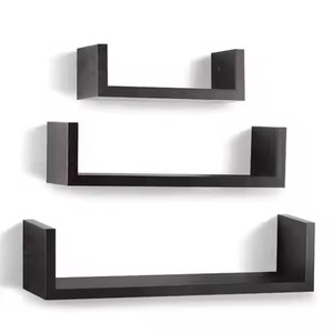 Wholesale Price White Wooden Storage <b>Shelf</b> Three Layer Rectangle Standing Type For Living Room Neatening Storage Rack - Product Image 3