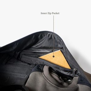 Genuine Leather Barrel-shaped Duffle Bag With Shoulder Strap Zipper Closure Men's Classic Travel Weekender <b>Large</b> Capacity - Product Image 3