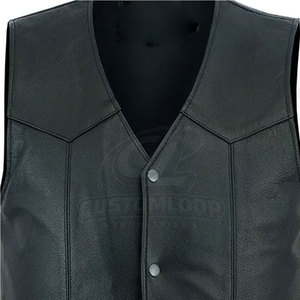 Premium Genuine <b>Men</b> <b>Leather</b> <b>Vest</b> Soft <b>Leather</b> Comfortable Fit Classic Design For Casual Fashion Outdoor Travel And Daily Wear - Product Image 5
