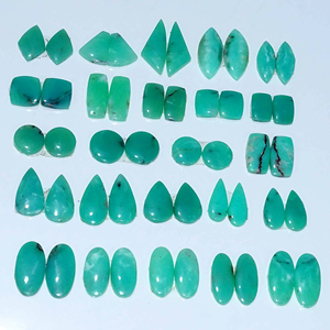 Par de crisoprasa súper natural suelta, proveedor de la India, precio mayorista, alta calidad, cabujón semiprecioso para fabricación de joyas - Product Image 2