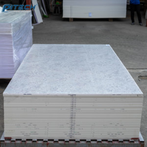 แผ่นโฟมพีวีซีติดผนังแผ่นพลาสติกสำหรับผลิตหลากหลายรูปแบบลายหินอ่อน - Product Image 3