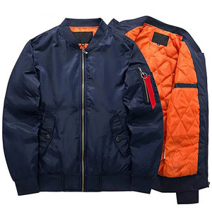 Blouson Bomber Homme Personnalisé Coupe-Vent Haute Qualité Streetwear Fermeture Éclair Avec Poches Blousons d'Extérieur pour Hommes - Product Image 2