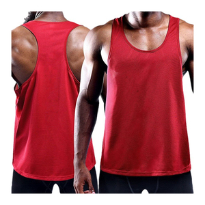 Camiseta sin Mangas Amarilla para Hombre, Modelo 2026, Más Vendida, Color Sólido, Tejida, Cuello Redondo, Secado Rápido, Estilo Deportivo, Compresión - Product Image 4