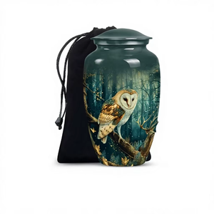 Urne funéraire Cascade forestière, récipient pour cendres commémoratives, souvenir inspiré de la nature, élégant, durable, qualité supérieure - Product Image 5