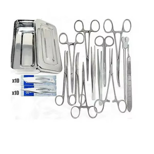 Kit de Cirugía de Grado Quirúrgico de 12 Piezas, Acero Inoxidable Alemán, Tijeras, Pinzas, Desincrustadores, Fórceps, con Estuche - Product Image 2