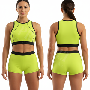 Conjunto de Bikini Personalizado OEM ODM, Transpirable y Ligero, Traje de Baño de Dos Piezas con Braguita de Cintura Alta y Top Corto, Logotipo Personalizado - Product Image 3
