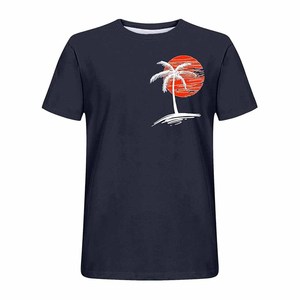 Camisetas de hombre extragrandes, informales, con cuello redondo, de verano, personalizadas con estampado de palmeras, camisetas de vacaciones - Product Image 3