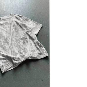 T-shirt personnalisé pour homme, écologique, anti-UV, camouflage, manches courtes, imprimé feuille d'érable, streetwear vintage, mélange bambou/coton, hauts d'été - Product Image 5