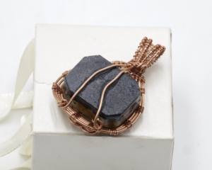 Colgante de Ametrina con Alambre de Cobre, Tamaño Libre, Gema de Ametrina Natural, Joyería Hecha a Mano - Product Image 2