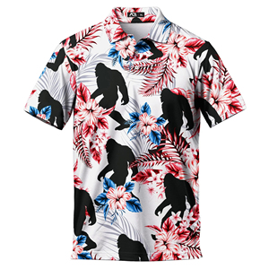 Chemise hawaïenne à manches courtes pour homme ACE, équipe nationale allemande, imprimé par transfert thermique, motif floral intégral, col rabattu - Product Image 2