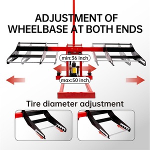 Capacité de 300 lb, cric de levage réglable pour utilisation à bord, construction robuste avec verrou de sécurité, roues et poignée antidérapantes pour tracteurs - Product Image 4