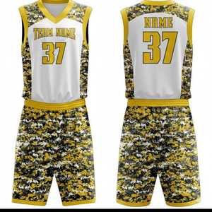 Uniformes de Baloncesto Personalizados Unisex de Nueva Temporada 2026, MOQ Bajo, Conjuntos de Camisetas Impresas, Transpirables, que Absorben la Humedad, Antibacterianos y de Secado Rápido - Product Image 1