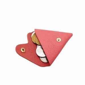 2023 superventas Castello italiano de cuero suave minimalista Triangular monedero bolsa de utilidad múltiples colores carteras de poliéster - Product Image 1