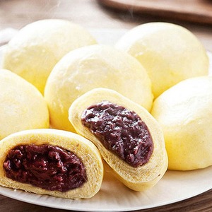 ขนมปังนึ่งไส้ถั่วแดงนุ่มหนึบ รสฟักทองหวาน ยี่ห้อมิลวอน สำหรับขายปลีกในร้านเบเกอรี่เกาหลี - Product Image 3