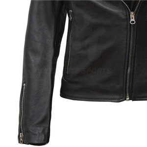 Chaqueta de cuero para mujer con marca personalizada disponible, ropa exterior de primera calidad diseñada para la moda y la comodidad. - Product Image 6